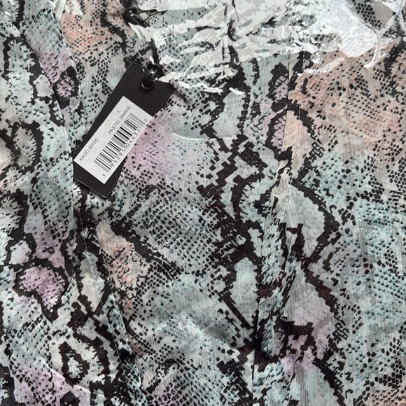 NWT [Kendall + Kylie] Duster or Swim Snakeprint Cover-Up Women's Size Large - Picture 5 of 5